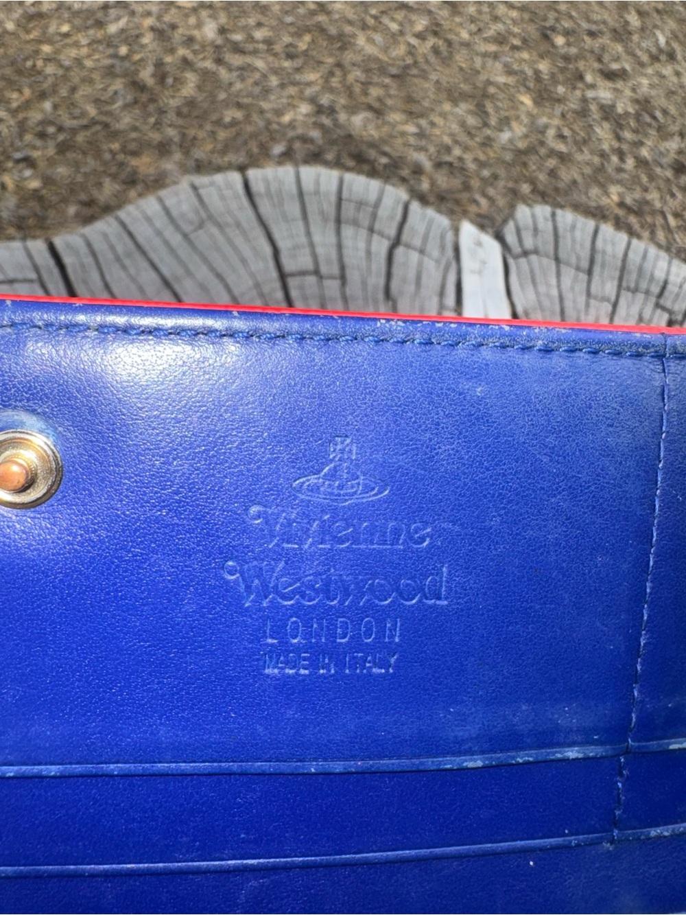 Vivienne Westwood Bright Red Textured Leather Wallet - Picture 5 of 11